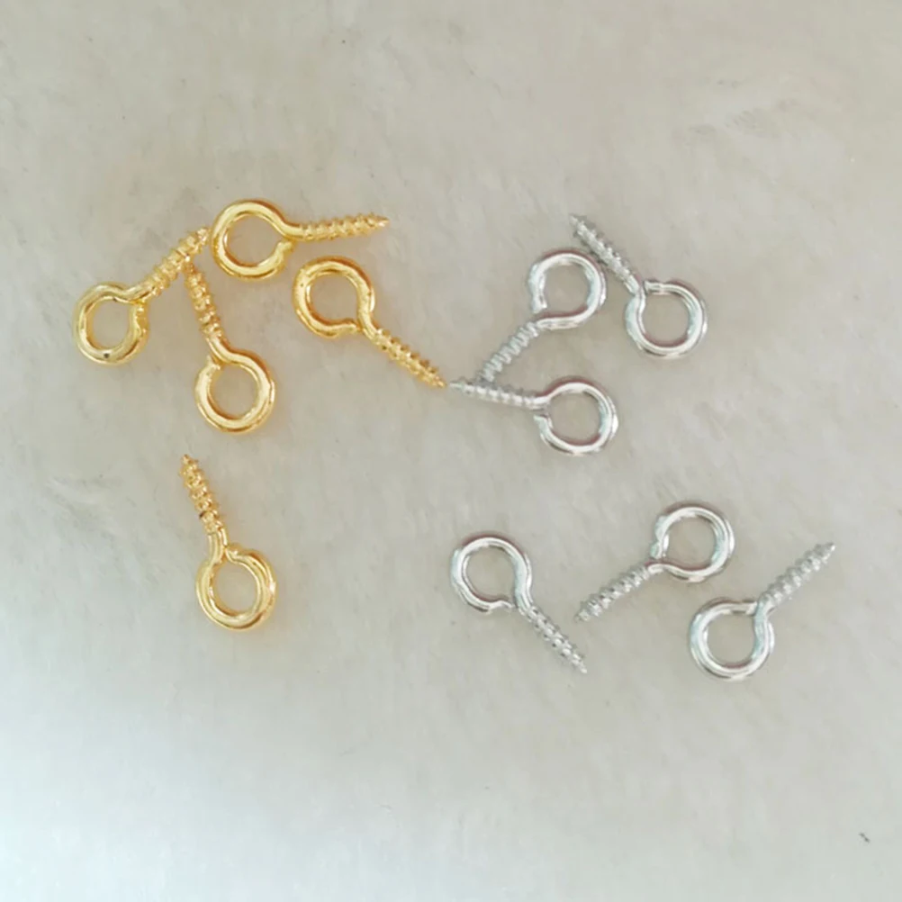 

300pcs Sheep Eye Pins Fashion Jewelry Accessories Peg for Crafting Fashion Jewelry Accessories Screw Eye Pin Durable Safe Strong
