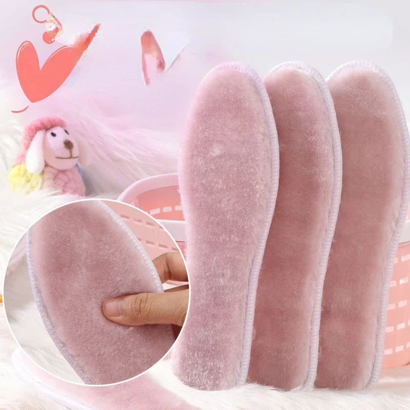 Winter Warm Insoles Breathable Sweat Absorbing Soft and Comfort for Both Men and Women Shoe Accessories Plush and Fluffy Warm