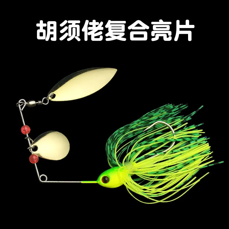 

Bazooka 15g 18g Spinnerbait Fishing Lure Wire Bait Metal Spinner Buzzbait Swimbait Hook peche JIG Kit Skirt For Bass Pike Winter