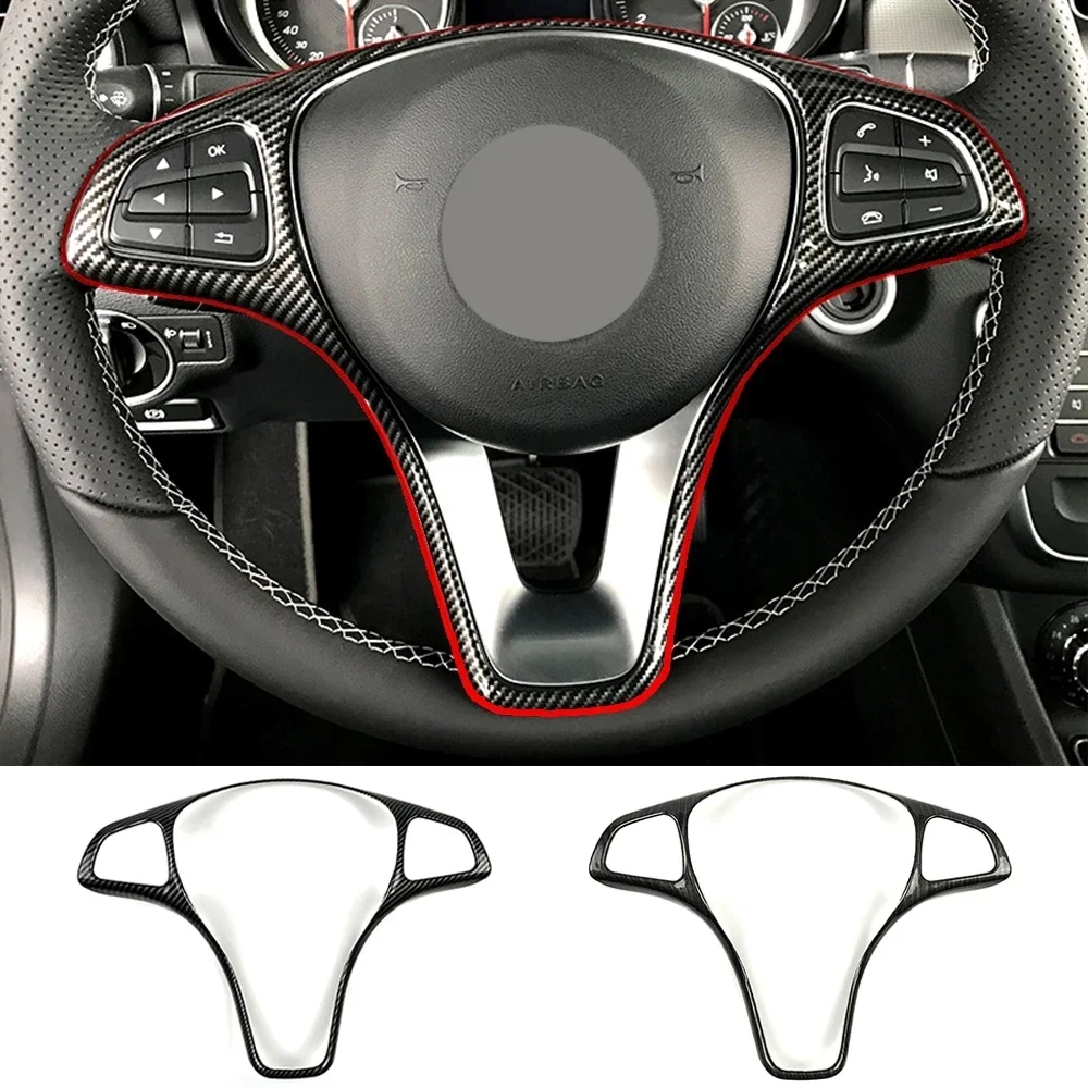 

Car Steering Wheel Trim Cover For Mercedes Benz A B C E GLA CLA GLC GLS GLE V Class W176 W246 W205 W213 W117 C117 X156 X253 W447