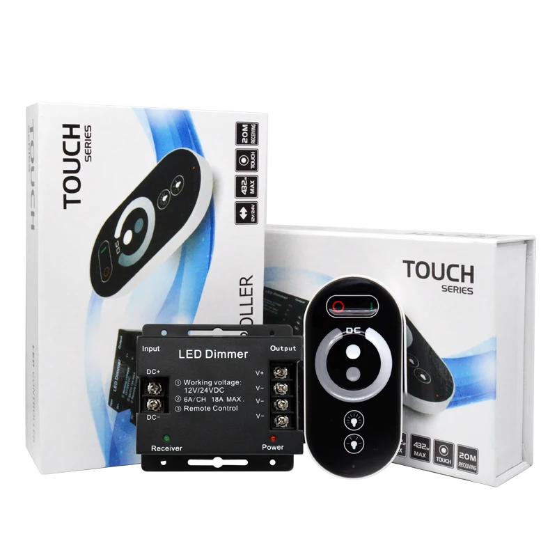 

Светодиодная лента 12-24 В постоянного тока, вертикальный сенсорный пульт дистанционного управления для диммерной ленты, регулируемая яркость.