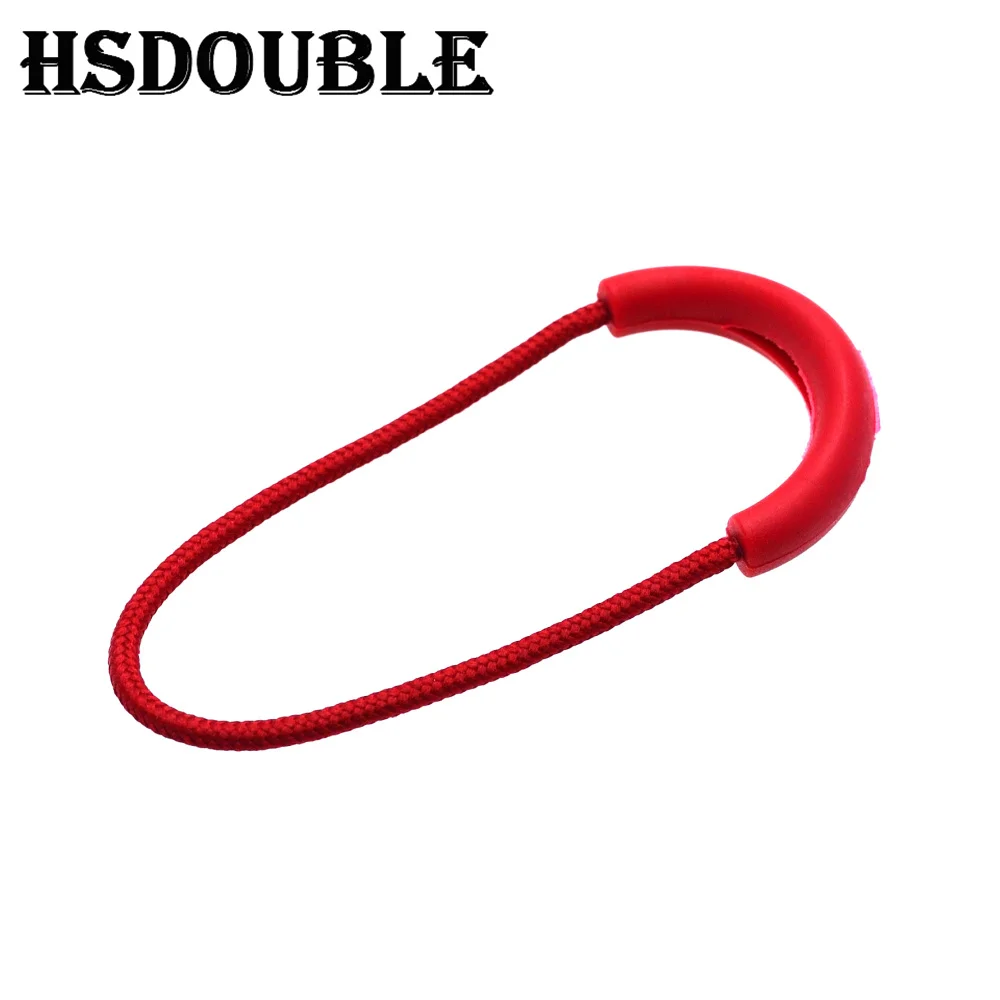 10 Pcs/Pack U Shape Cord Zipper Pulls Strap Lariat For Apparel Accessories Color Red