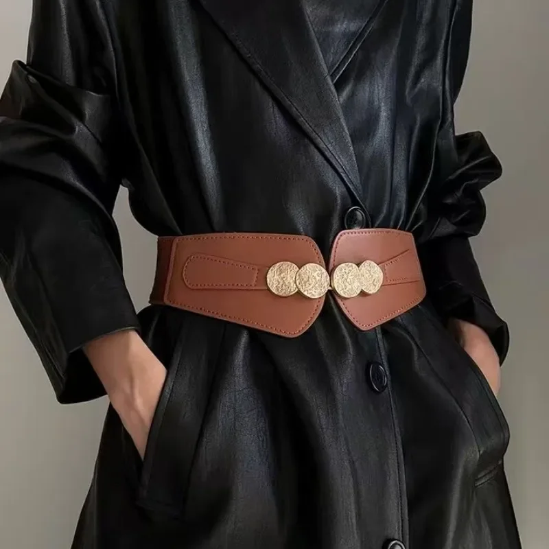 Belt, women's elastic, wide waistband, decorative coat, waistband, outer dress, versatile, fashionable, personalized belt