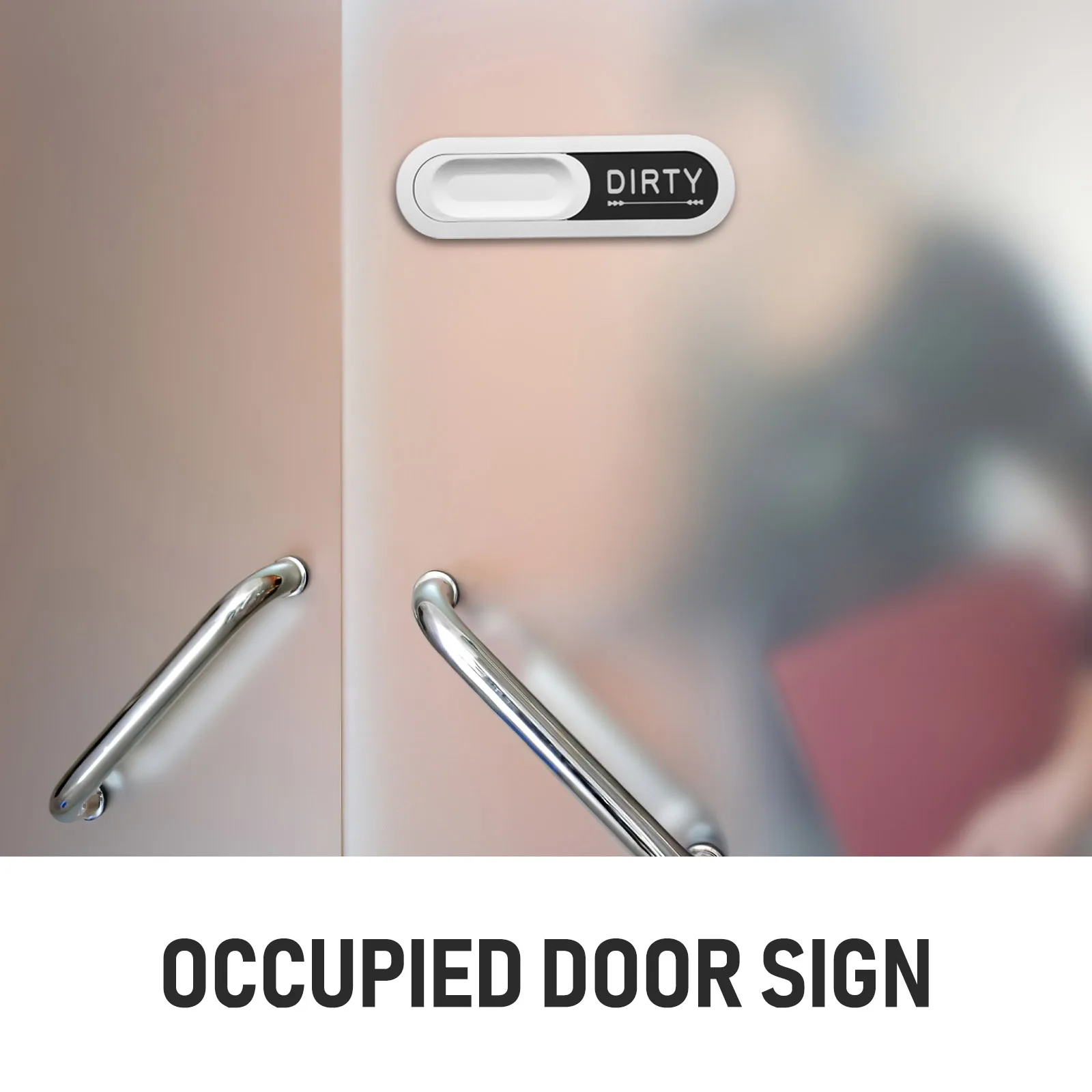 

Office Door Sign Slider 2 Pack for Bathroom Occupied Signs Home Conference Room Identification Sliding Plate Easy