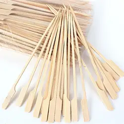 100Pcs Wooden Barbecue Skewer BBQ Skewers Kebab Kanto Cooking Bamboo Stick For Outdoor Camping Picnic Tools Cooking Tools