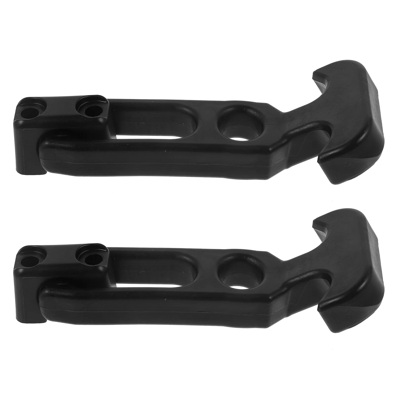 

2 Pcs Rubber Lock Cooler Locks Double Catches Latch Hook Hood Toolbox Hasp Freezer Stainless Steel