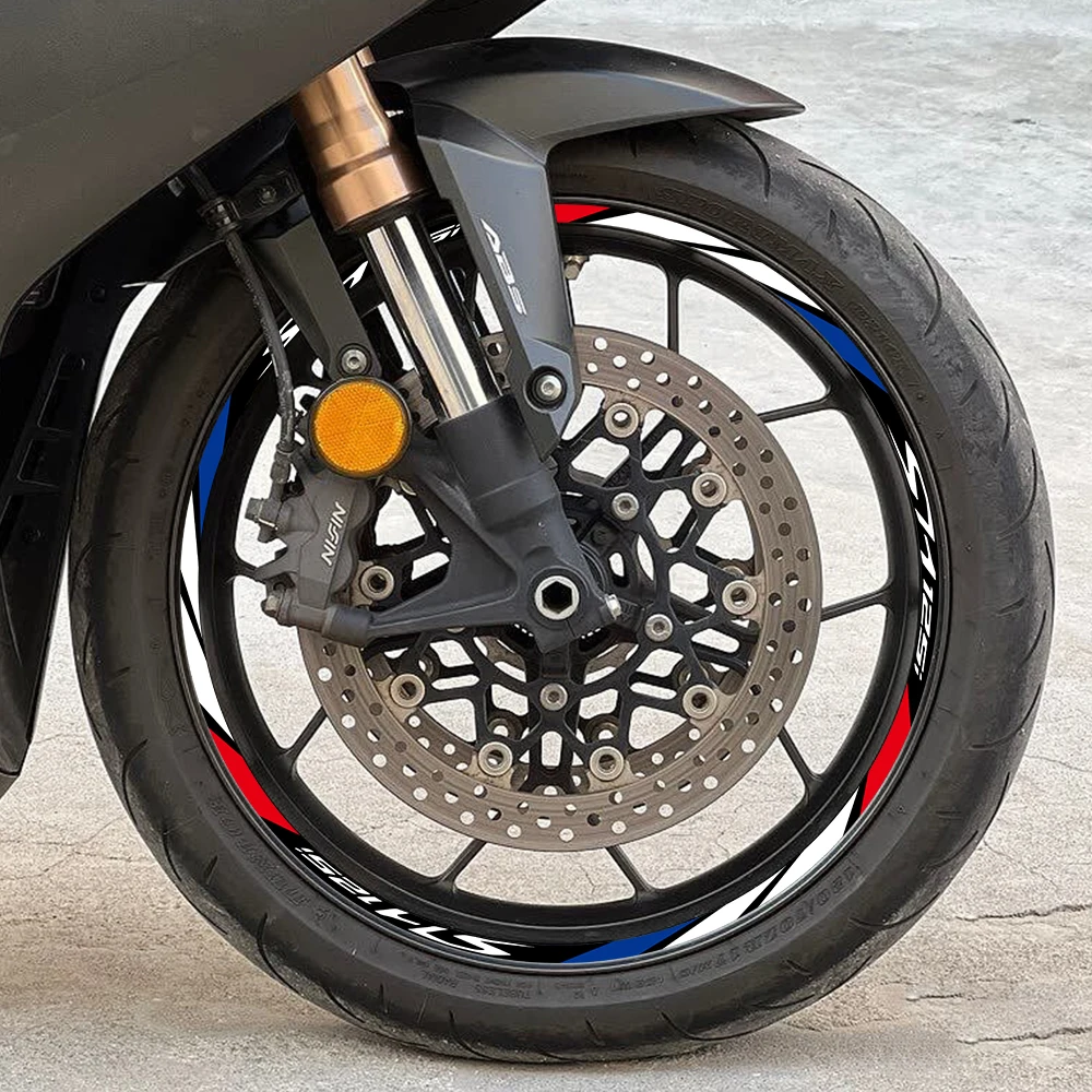 For Honda SH 125 Sh 125i SH125i 16 Inches Reflective Motorcycle Wheel Hub Stickers Moto Inner Rim Stripe Decals Accessories
