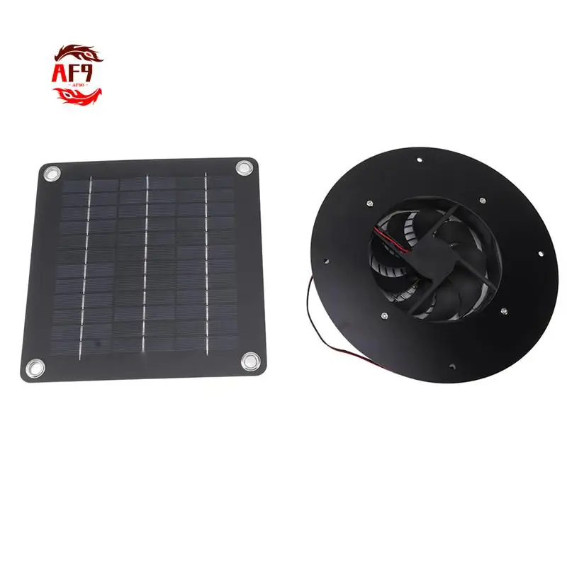 

AF90-Solar Panel Exhaust Fan, 20W Black ABS Solar Panel For Greenhouses, Pet Houses, Small Chicken Coops, Sheds, Window Exhaust