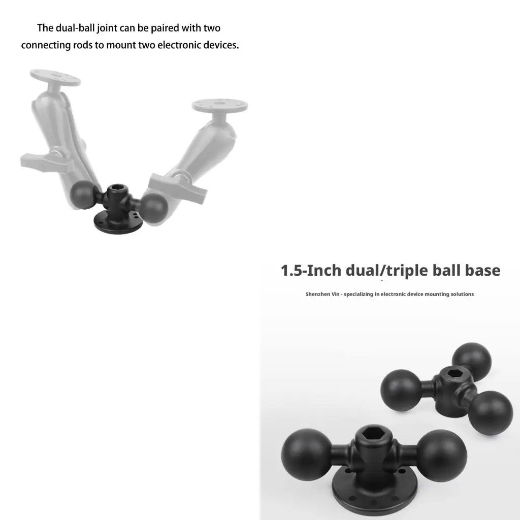 Vehicle Navigation Base Mount with 1.5 Inch Size Guide