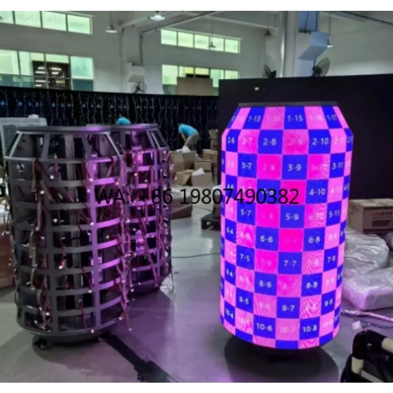 Movable High Bright Flexible LED Screen Remote Control Content Manage Indoor Outdoor Commercial Advertising Display