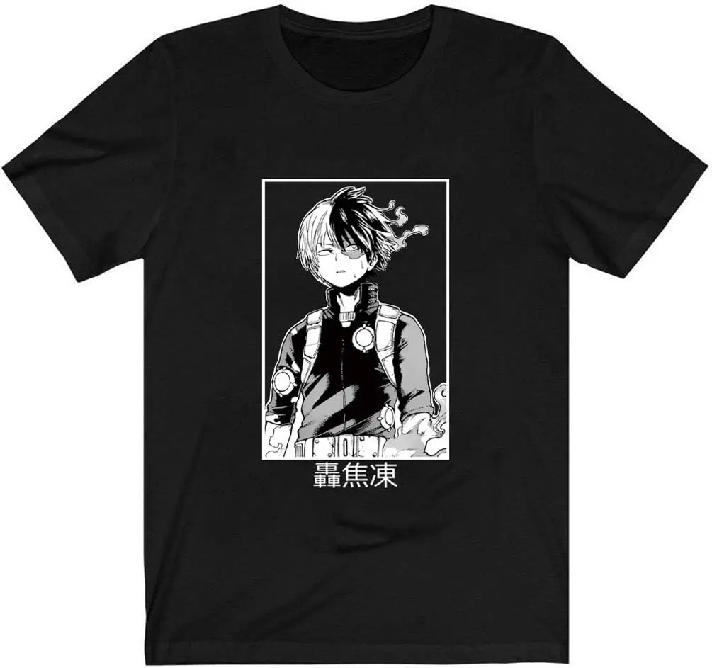 

BNHA Shirt Todoroki Shoto T-Shirt Plus Ultra Graphic Tee for Men and Women