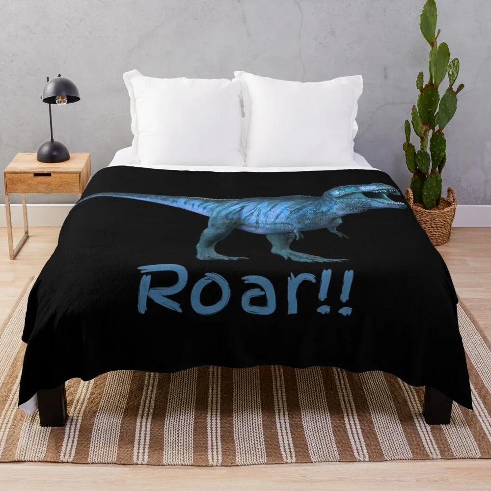 Roar! TRex Dinosaur Throw Blanket blankets ands Moving For Baby Extra Large Throw Blankets