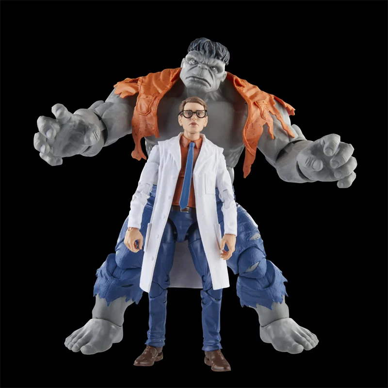 Hasbro Marvel Legends Series Gray Hulk and Bruce Banner, Avengers 60th Anniversary 6 Inch Action Figures New in Stock