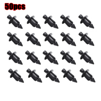 50Pcs Auto Fastener Retainer 6mm Fairing Fender Rivet Clips Car Door Trim Panel Clip For Suzuki Hayabusa GSXR 1300 1000 750 600