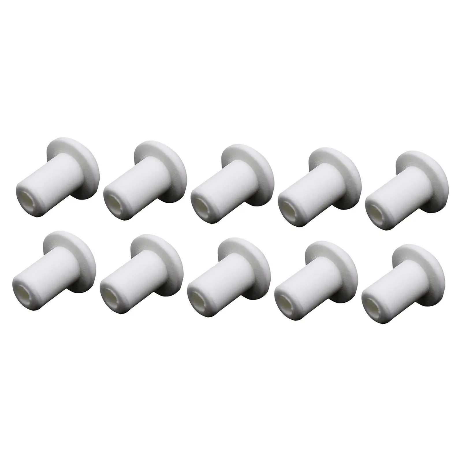 10 Pieces Lamp Wick Ceramic Holders Oil Lamp Caps Small Ceramics Porcelain Wick Oil Lamp Accessories Alcohol Lamps Wick Holder