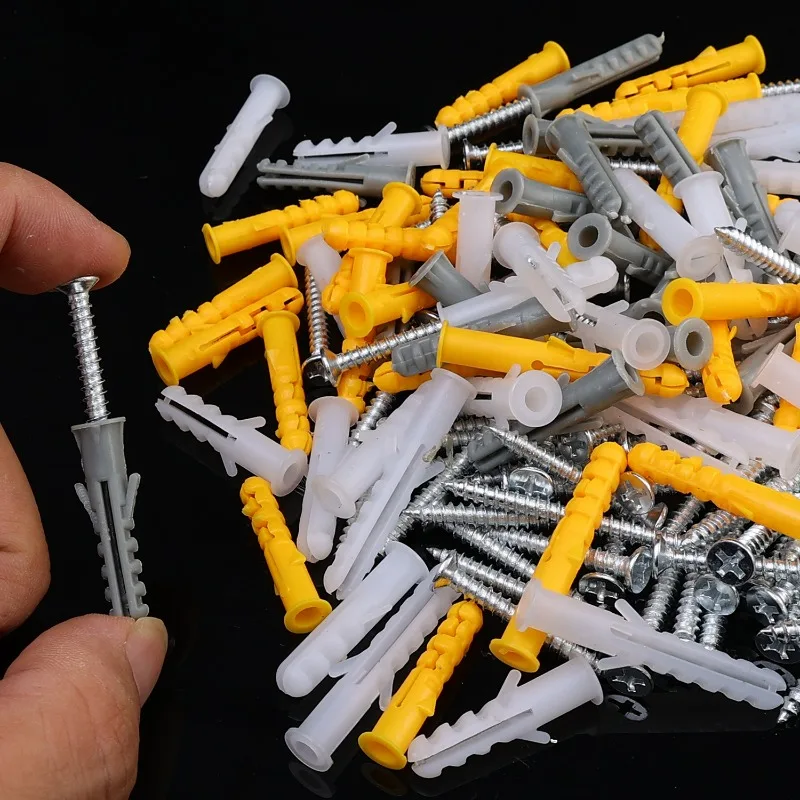 160 قطعة/صندوق أنبوب توسيع معدني مسامير حافر ذاتية المكونات المسمار ل المراسي الجدار الخرساني الأجهزة السحابات البراغي أطقم