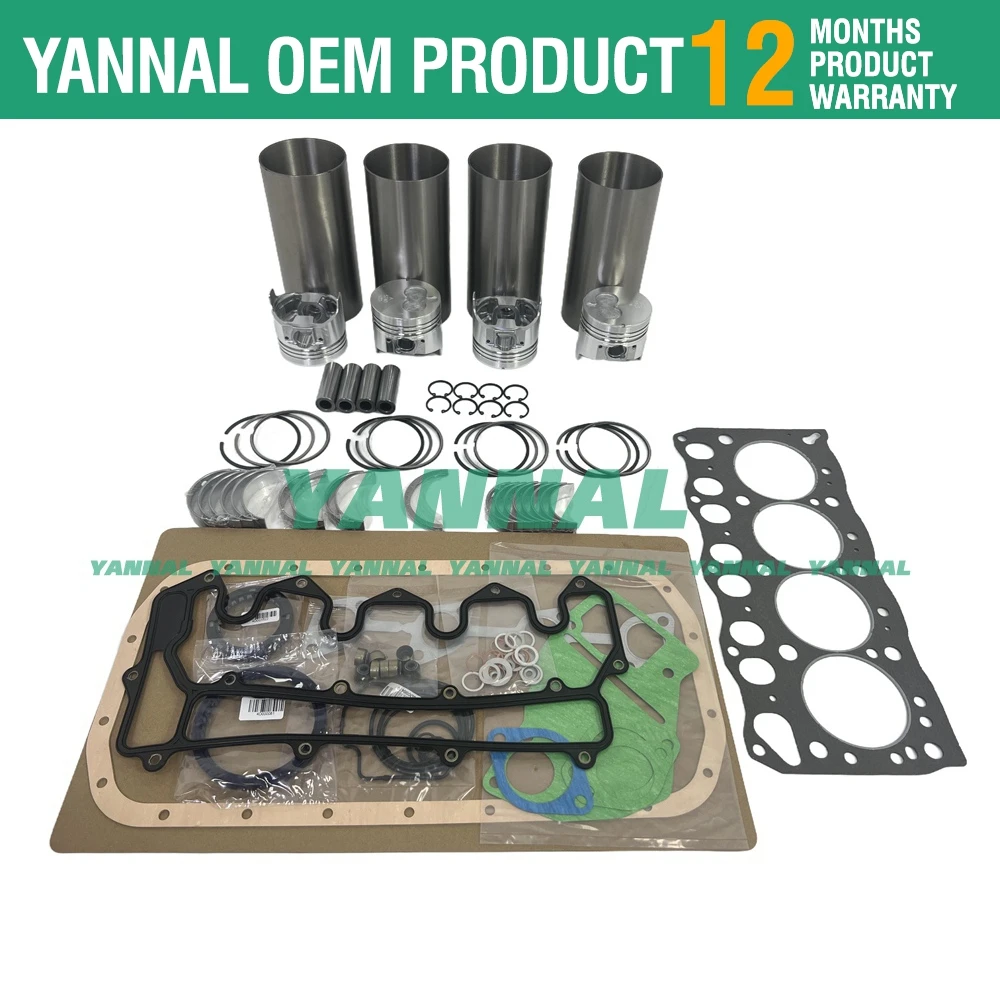 4LC1 Overhaul Rebuild Kit For ISUZU Engine SUMITOMO SH40JX IHI 40JX excavator