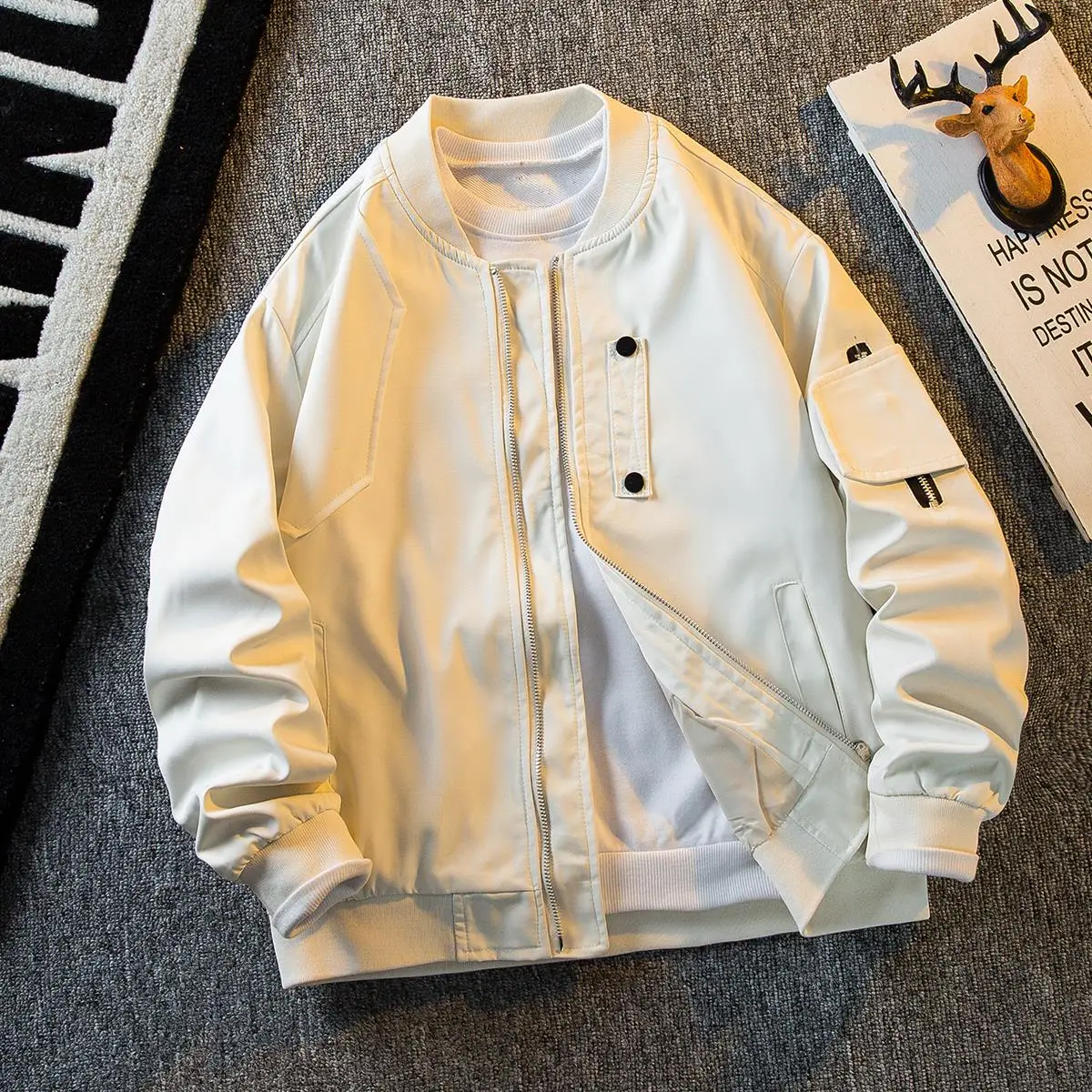 

Мужская модная брендовая элитная бейсбольная верхняя одежда American Sle Flight Jaet, осеннее многослойное пальто Faion