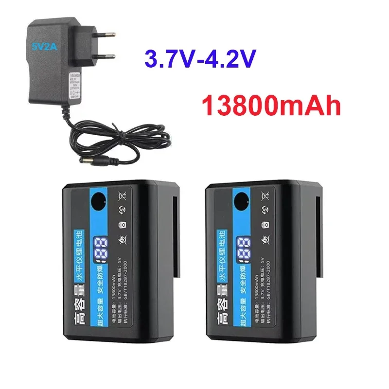 

13800mAh frared laser level rechargeable lithium battery for 2-wire / 3-wire / 5-wire / 12 wire push universal digital battery