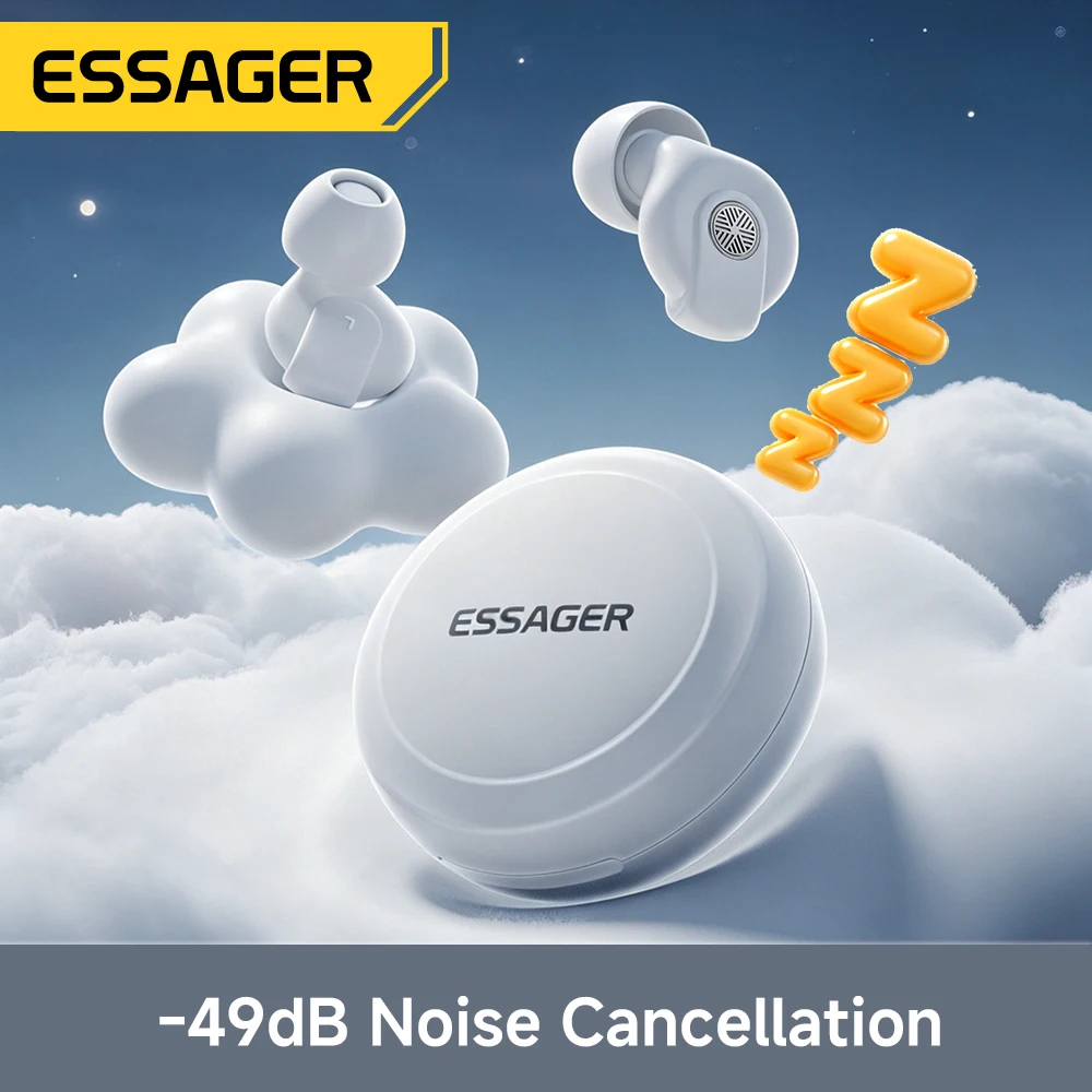 Essager 소음 제거 수면 귀마개 45-49dB 소음 방지 청력 보호 수면 작업 연구 ... - 1