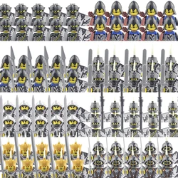 Knight Roman Warrior Figures Medieval Military Soldiers Building Blocks Accessories Weapons Sword Shield Arms Bricks Toys Boys