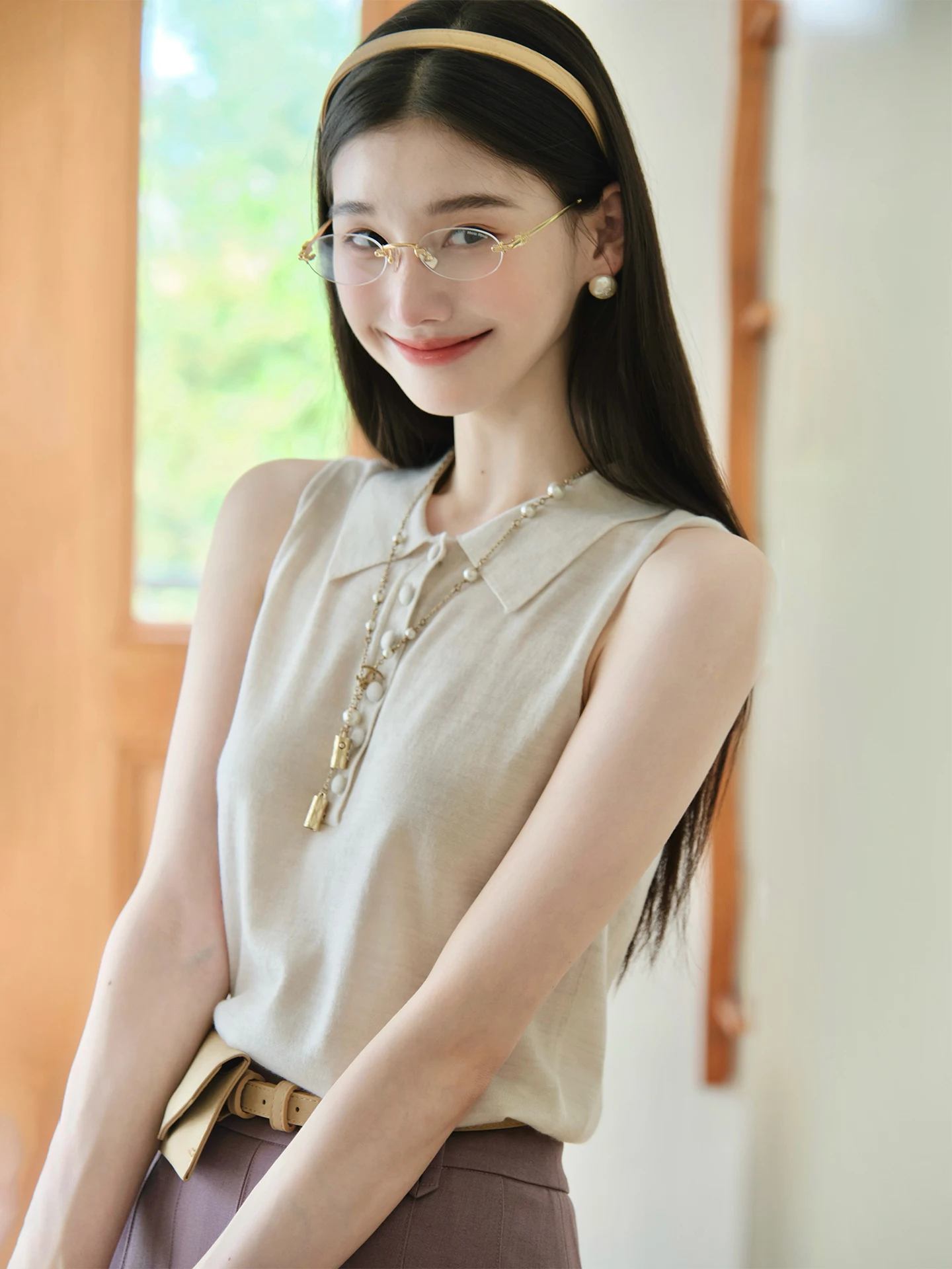 

ChillCozy Pure Camere Ne Knitted Sweater Women's Svel Premium Spun Wool Casual Sle Autumn Faion Top