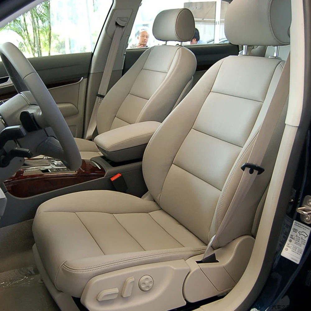 

Индивидуальные чехлы для автомобильных сидений для Audi A6 2008 2009 2010 2011, чехлы для автомобильных сидений из искусственной кожи, аксессуары для интерьера автомобиля