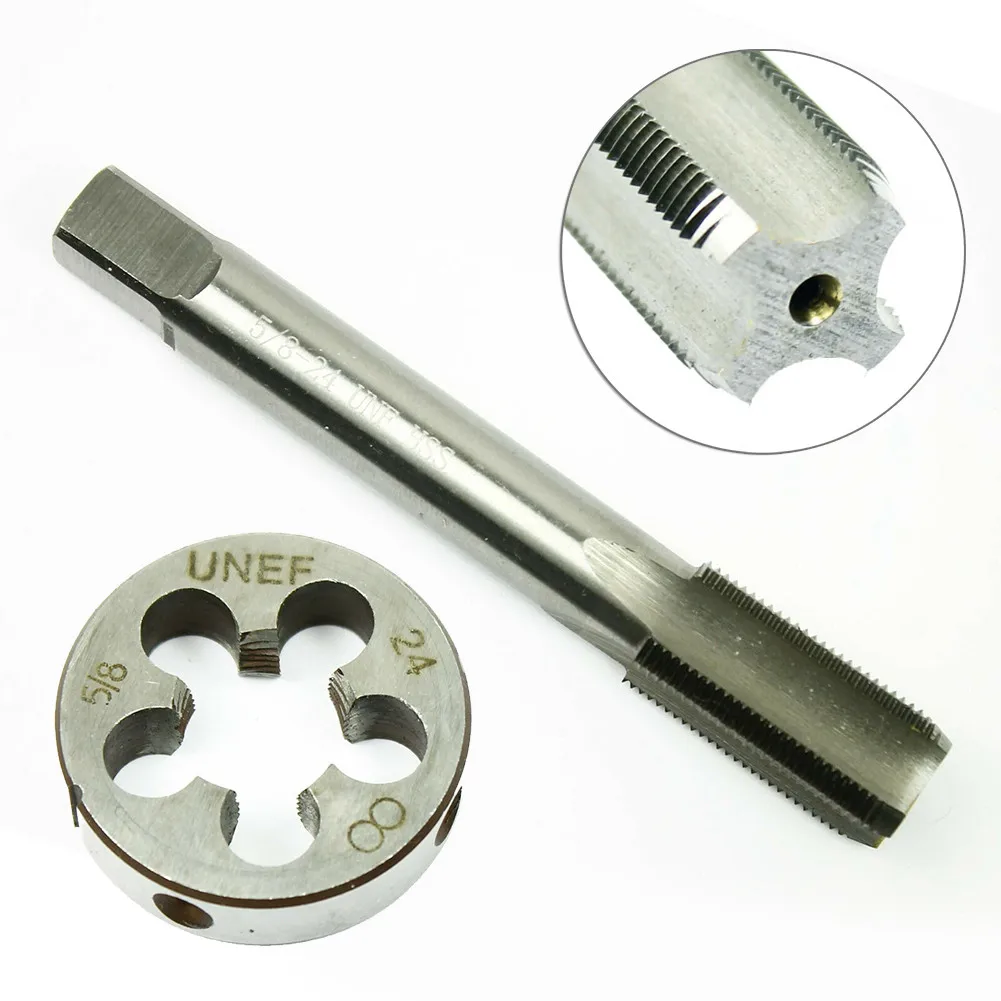 

1Pc Tap And Die 5/8''-24 UNEF HSS Right Hand Thread For Metalworking Thread Making Repairing Machine Electric Applications Parts