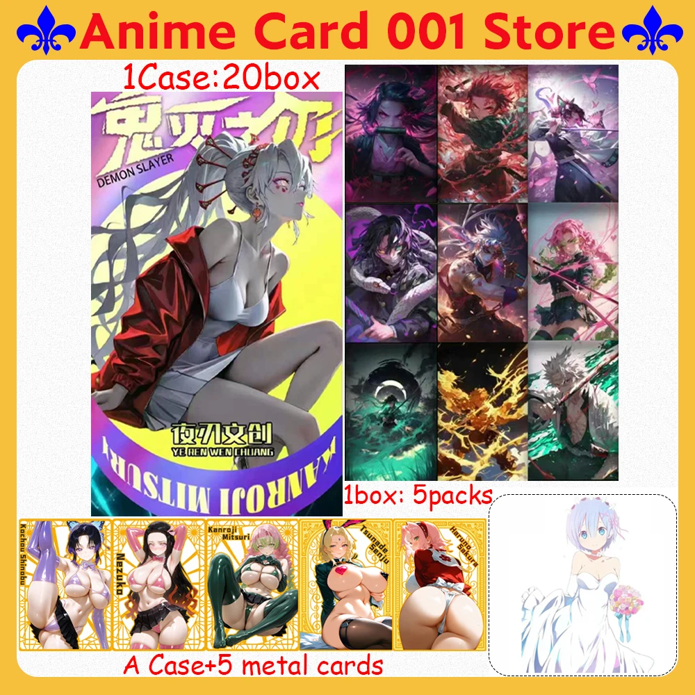 

New Demon Slayer Art board collection card Anime Cute Girl Rare Collection Toy Gifts