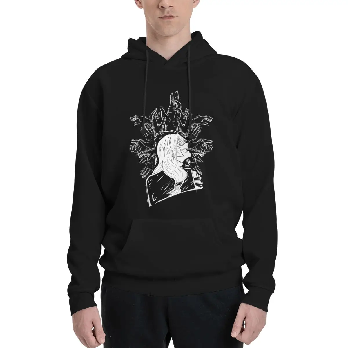 Auto-Embodição De MahiTo Camiseta Clássica Hoodies Anime Oversized Hoodie Anime Agasalho Masculino