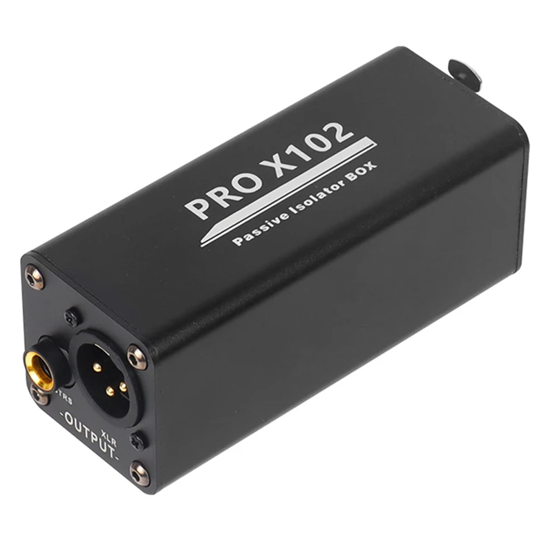 New-A47Q-Audio Isolator Noise Reduction DI Ground Box 6.35 To Cannon Stereo Agricultural Electric Guitar Noise Eliminatio