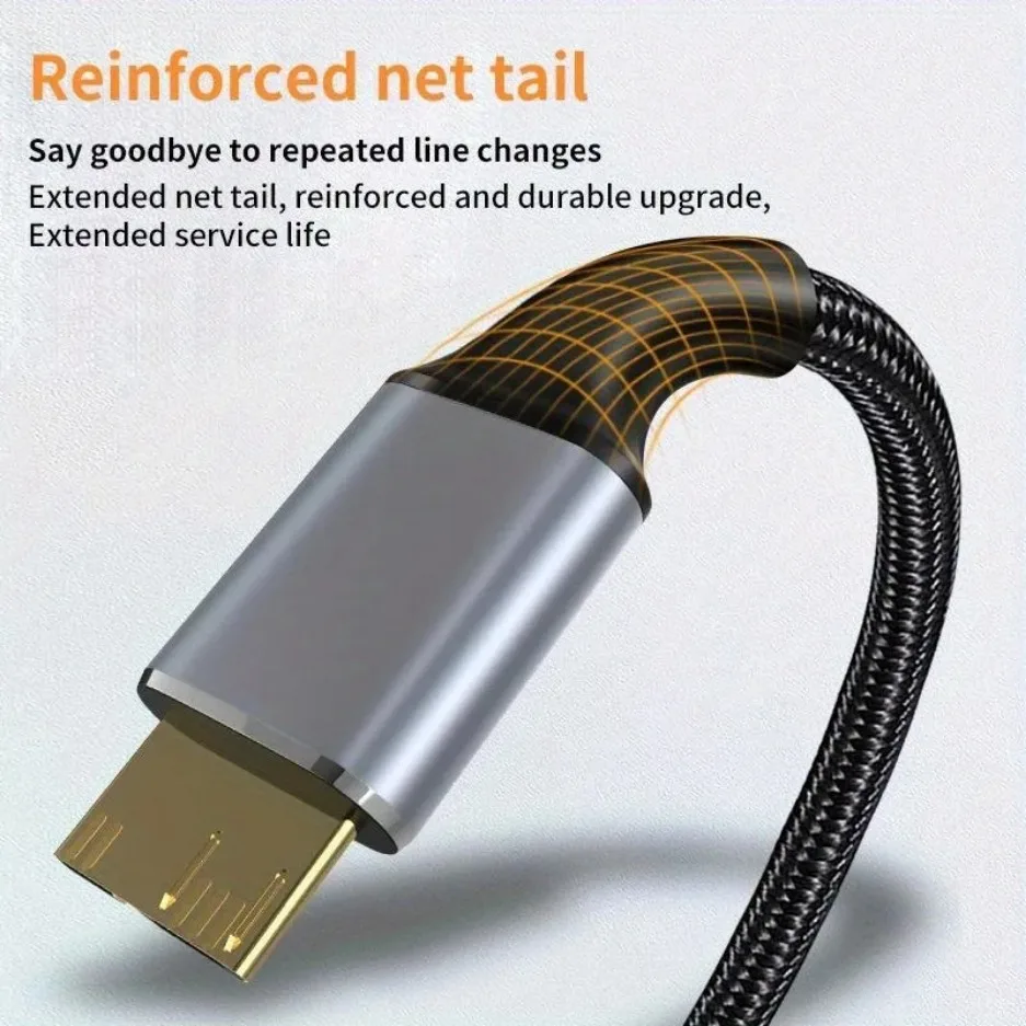 USB 3.0 Type A to Micro B Cable 5Gbps 2A Fast Data Sync Cord USB3.0 to Micro B Adapter External Hard Drive Disk Cable 2/1m image 4