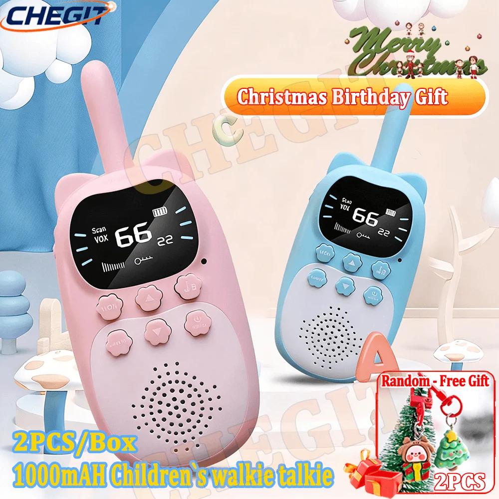 

New Walkie Talkie 2pcs Kids Long Distance Electronic Toys Children Baby Radio Phone For Boys Girls Christmas Birthday Gift