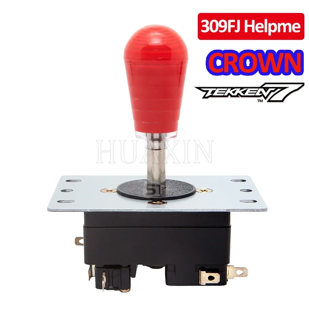 Original Korean CROWN 309 FJ Helpme Joystick Fighting Rocker With 8 Pin Micro Switch for Jamma PC Arcade Game Tekken 7 PS3 XBOX