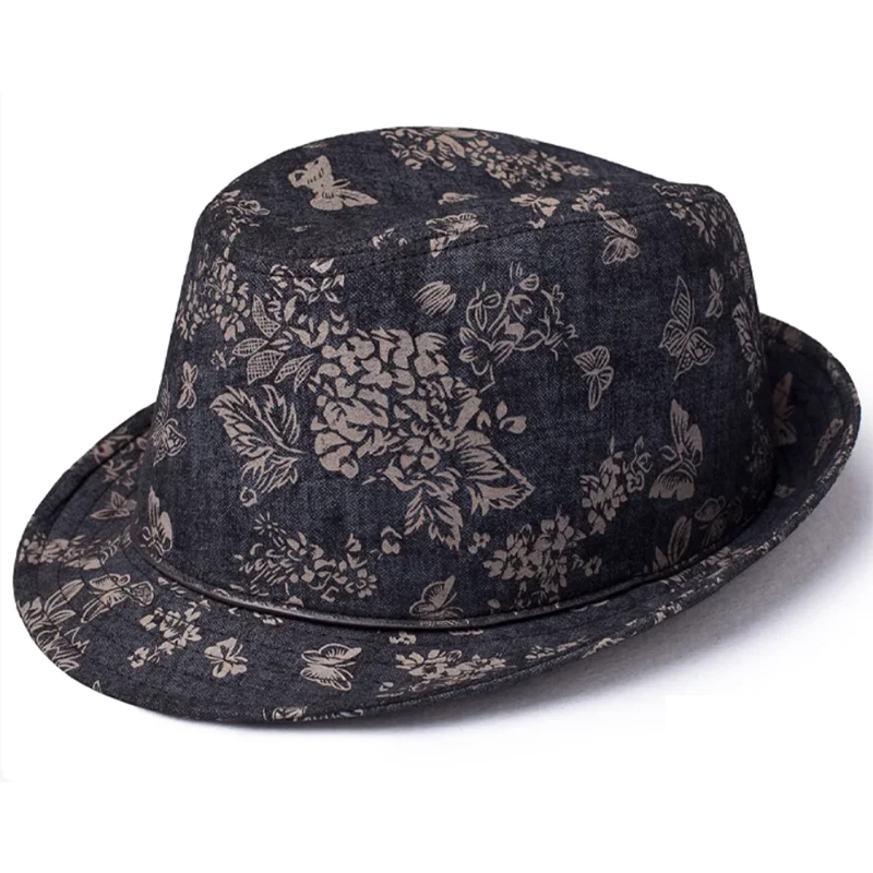 

Мужская официальная шляпа из натуральной кожи высокого качества, джазовая джентльменская замша из козьей кожи с короткими полями, коричневый топ, фетровые украшения, металлическое украшение