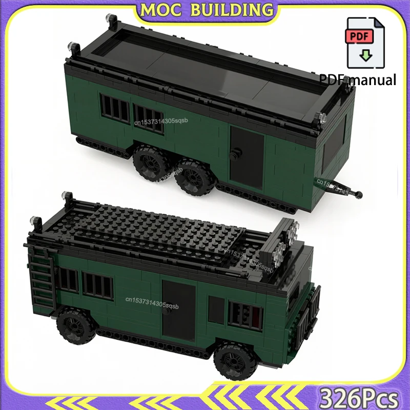 

City Trailer Car Model MOCBUILDING Bricks Jurassic DIY Construction Blocks Assembly Brick Toys for Boys Girls
