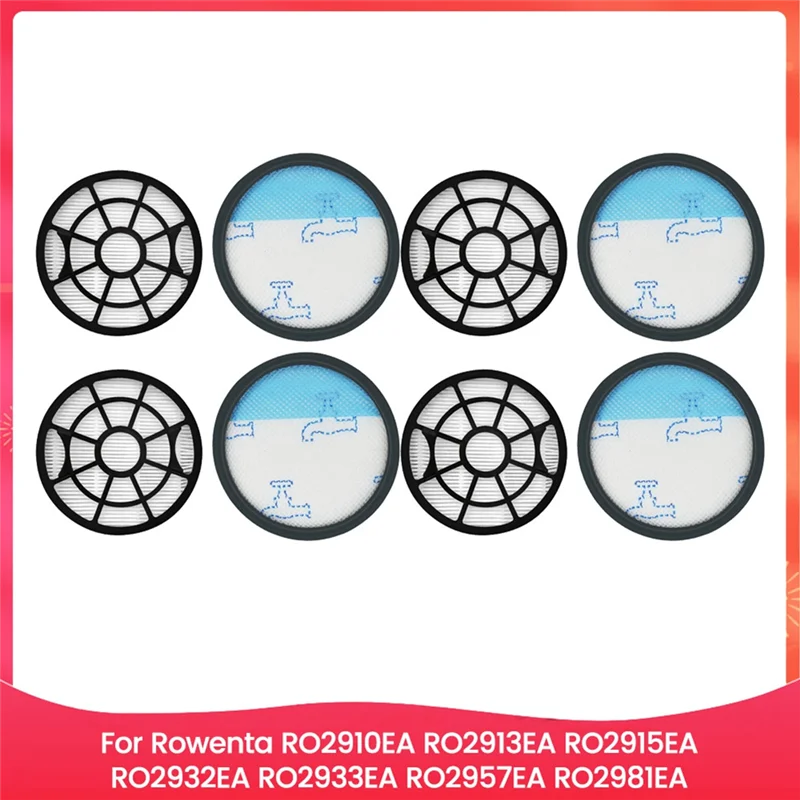 

ABUL-8PCS Фильтр для пылесоса Rowenta RO2910 13 15 32 33 57 81EA, сменные аксессуары для пылесосов