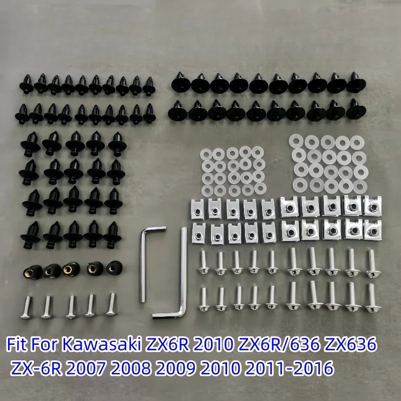 Fairing Bodywork kit Bolts Screws Fit For Kawasaki ZX6R 2010 ZX6R/636 ZX636 ZX-6R 2007 2008 2009 2010 2011-2016