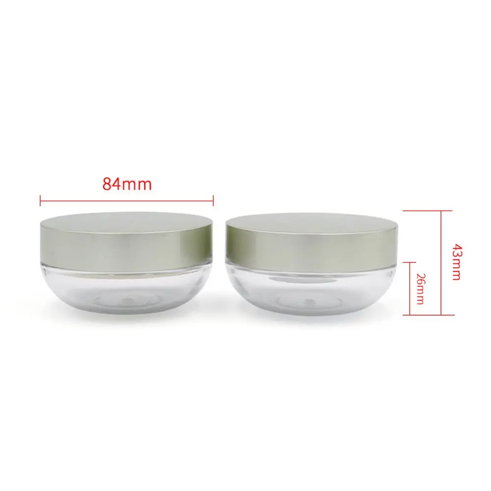 Sieve Round Sifter Powdery Cake Box Portable Travel Makeup Jar Plastic Cosmetic Container Loose Powder Pot Empty Powder Case