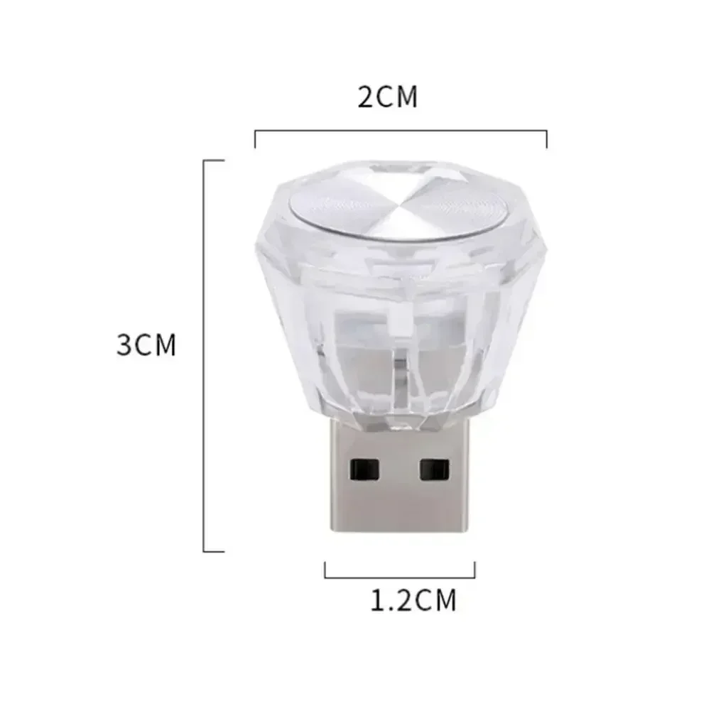 مصغرة USB التوصيل LED مصباح 5 فولت سيارة المحيطة ضوء جو الديكور ضوء LED مصباح ضوء الليل شحن الطاقة المتنقلة الإضاءة #4