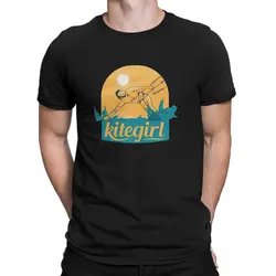 Kitesurfing Kiteboarding Sports Funny Men's TShirt Kitegirl  Distinctive T Shirt Harajuku Streetwear New Trend