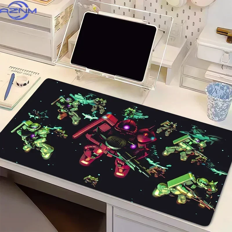 Cool Dark Space Anime Mecha Sci-fi Art Mouse Pad, Rubber Non-Slip Base, Smooth Surface for Computer Gaming, Desktop Keyboard and