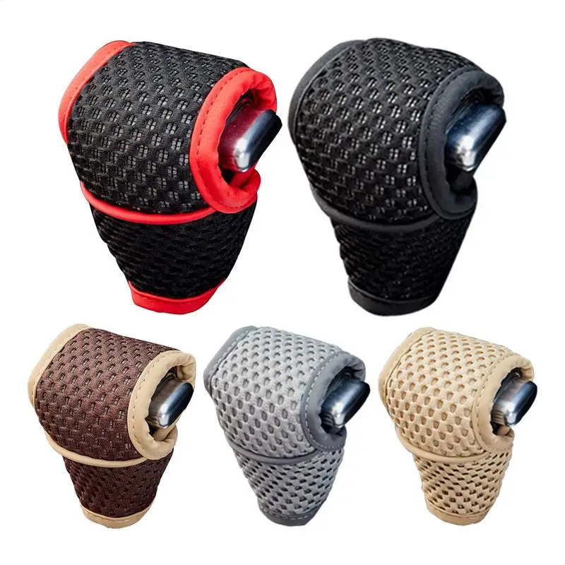 Car Shift Knob Cover Non-Slip Grip Handle Universal Gear Shift Sleeve Breathable Protective Cover Car Gear Shifter Accessories