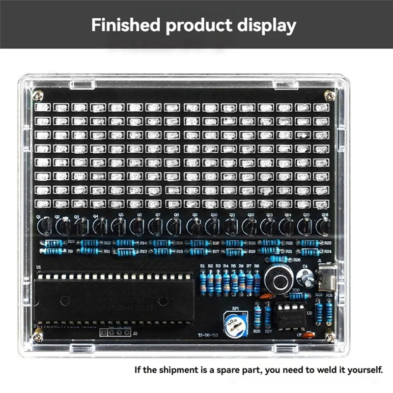 AED6-DIY Sound Control LED Musik Elektronische Kits Audio Frequenz Display PCB Löten Projekt Praxis DIY Elektronische Kit