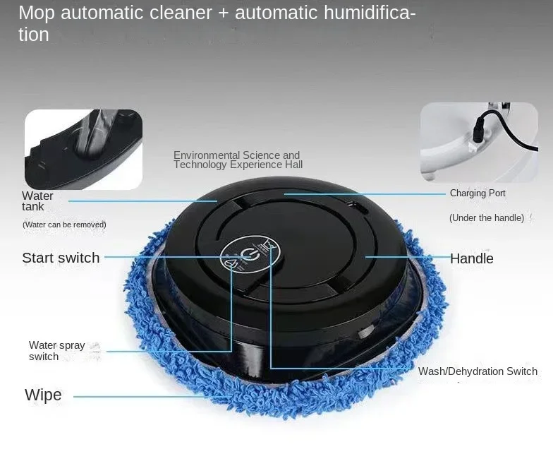 

Hands-free cloth water tank automatic intelligent sweeping and mopping robot to wash the floor and wipe the static household