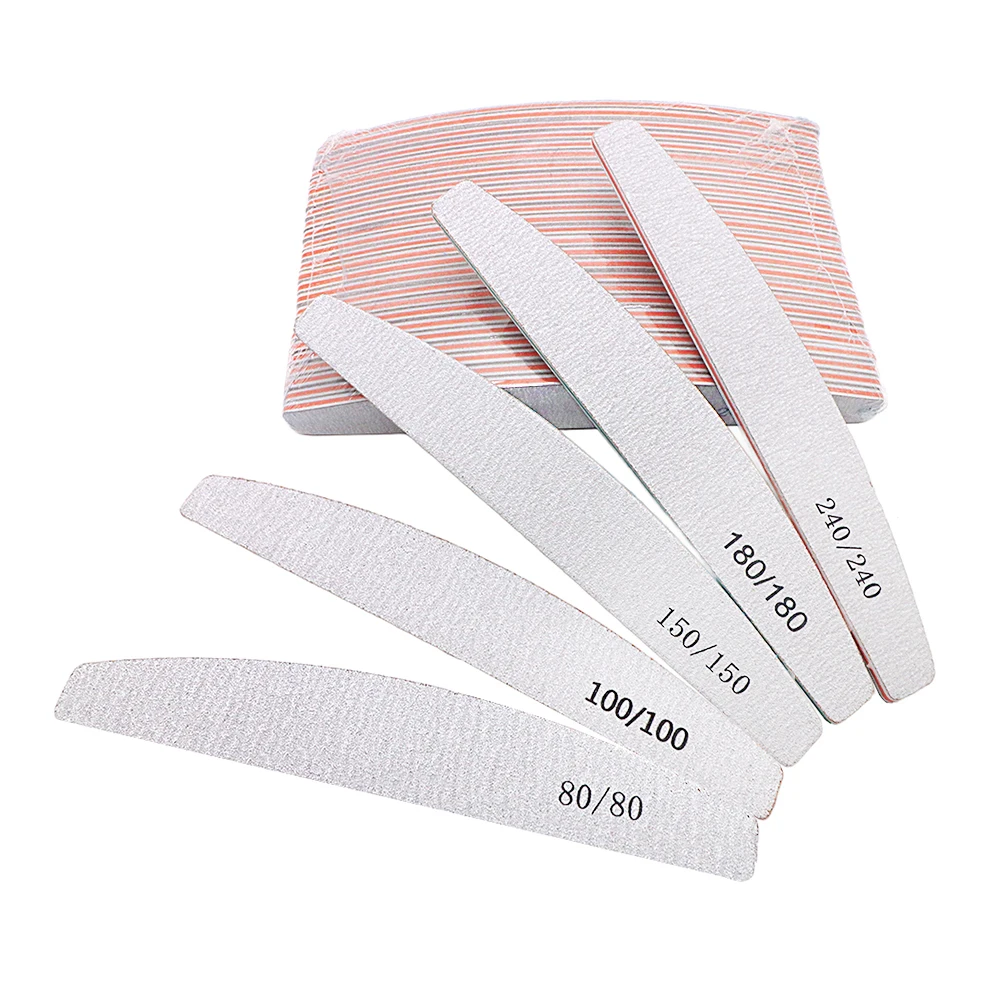 

25Pcs/Lot Washable Nail Files Set Professional Double Side Emery Boards Buffer Files Nail Stylist Supplies Art Manicure Products