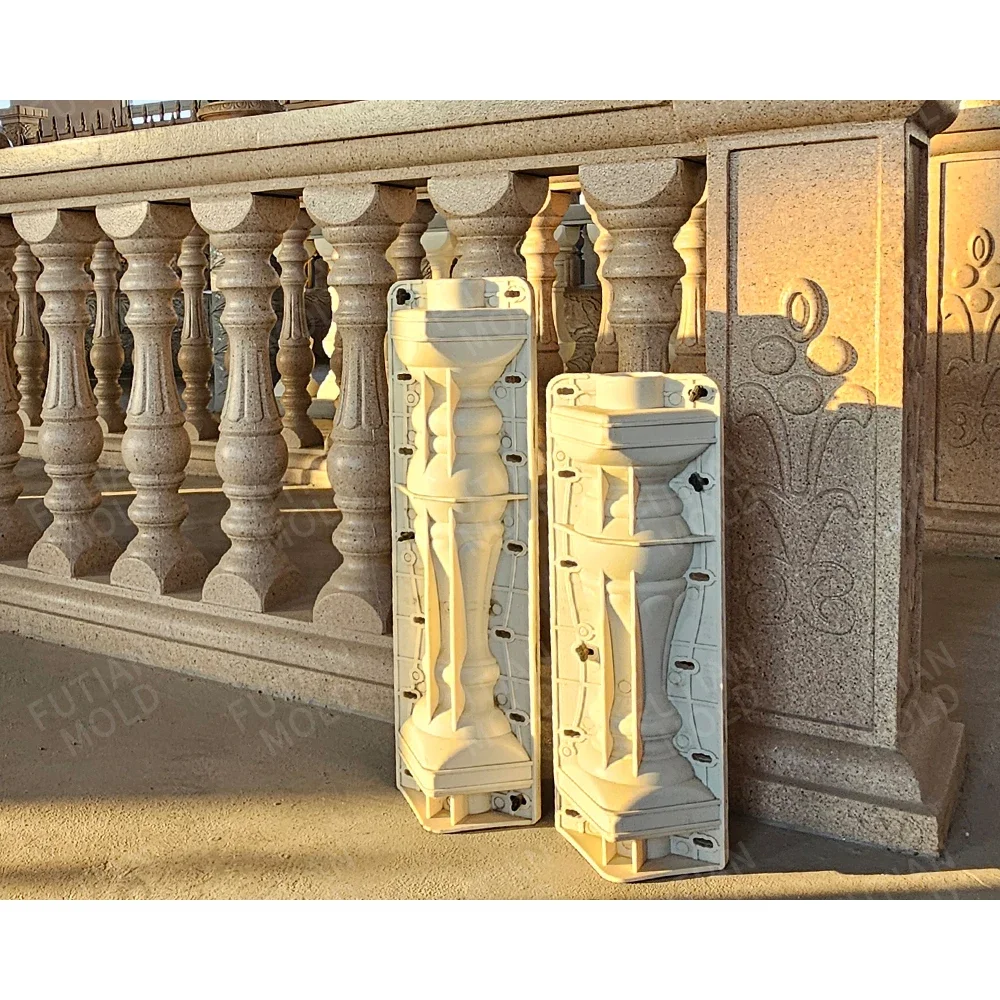 

Concrete Barrier Mould Precast Barrier Guide Rail Concrete Mould Plastic Precast Outer Concrete Cement Balcony Barrier Mould