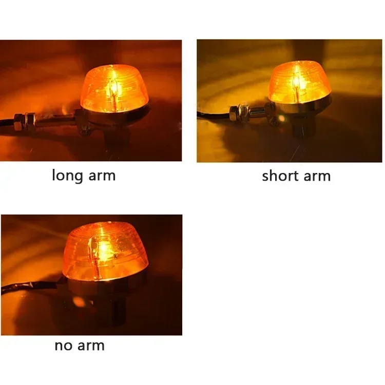 2/4 قطعة دراجة نارية بدوره أضواء الإشارة الوامض المؤشرات الأمامية الخلفية لهوندا XL100 C70 CT70 CT90 CB350 CM400 CB450 CB750 #4