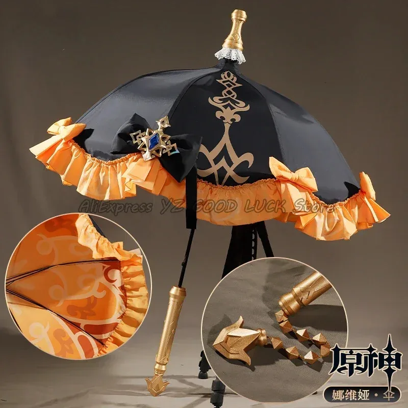 Genshin Impact Cos play Fontaine Navia Cosplay Umbrella Game Navia Umbrella Cosplay Props Cosplay Accessory Fashionable umbrella