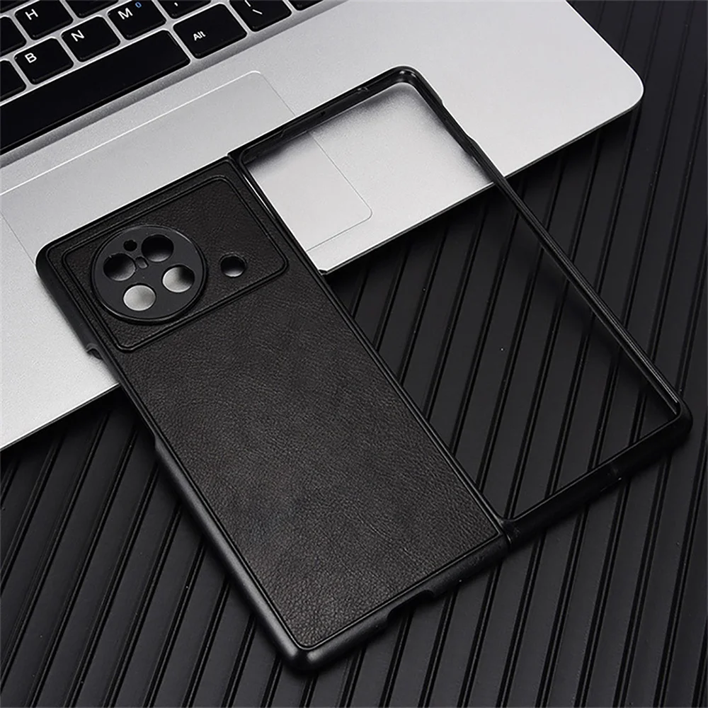 For Vivo X Fold PU Leather Phone Case Matte Cover Ultra Thin Shockproof Folding Protection Case For Vivo X Fold Cover Coque